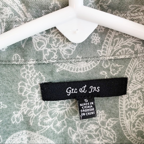 Sage green girls long sleeve dress print paisley floral print size 5 RELISTED - Picture 4 of 8